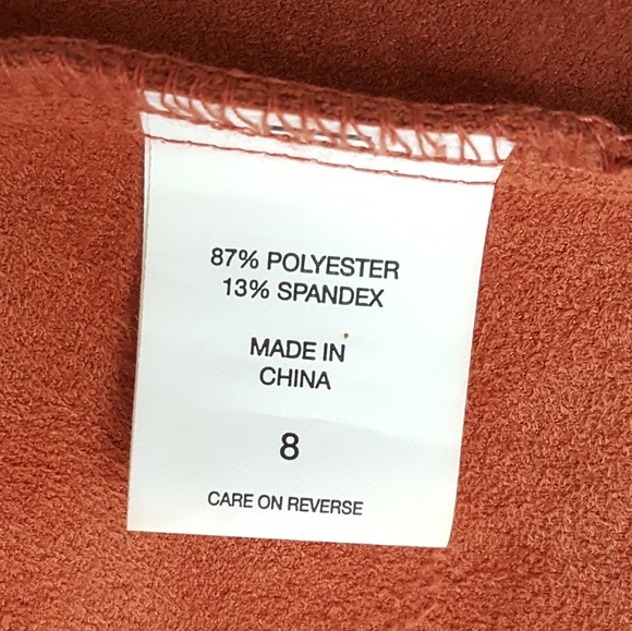 EUC Faux Suede Sienna Mini Skirt Size 8 - Picture 5 of 5